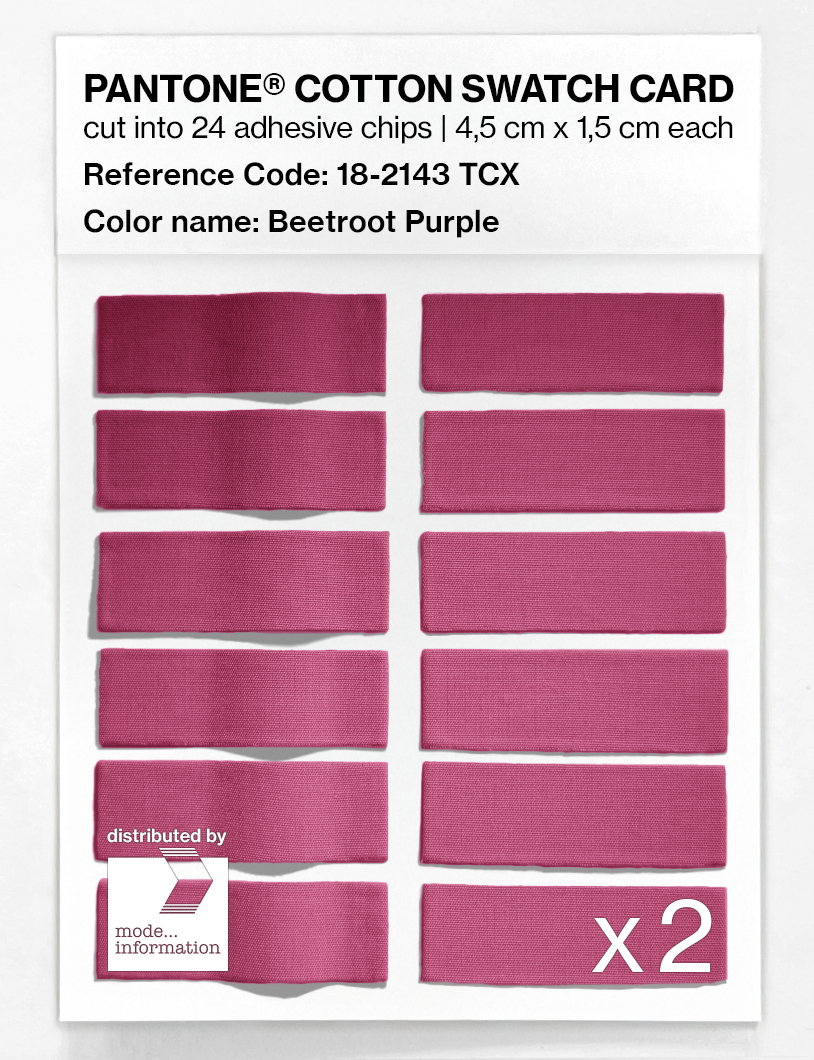 Artikelbild 6 des Artikels “PANTONE® COTTON SWATCH CARD 18-2143 TCX Beetroot Purple “