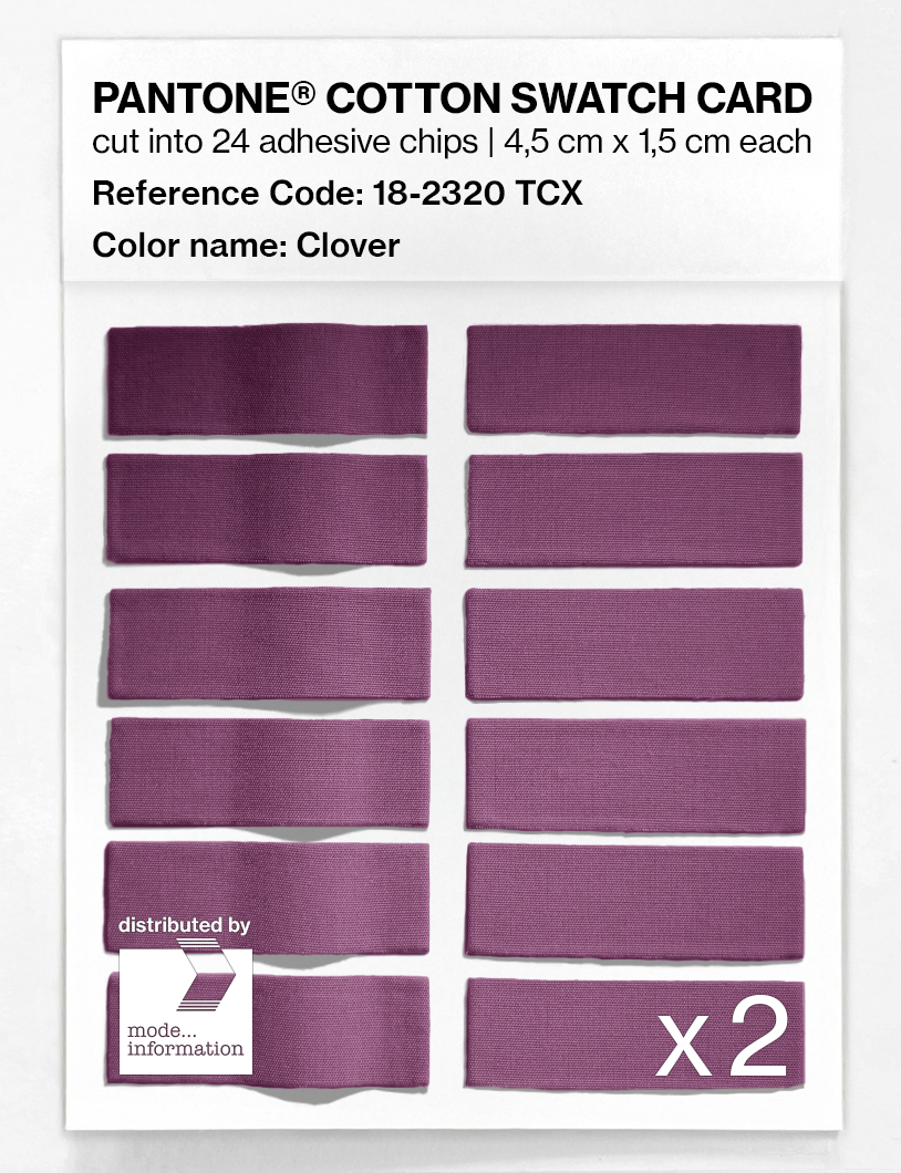 Product image 6 of the product “PANTONE® COTTON SWATCH CARD 18-2320 TCX Clover ”