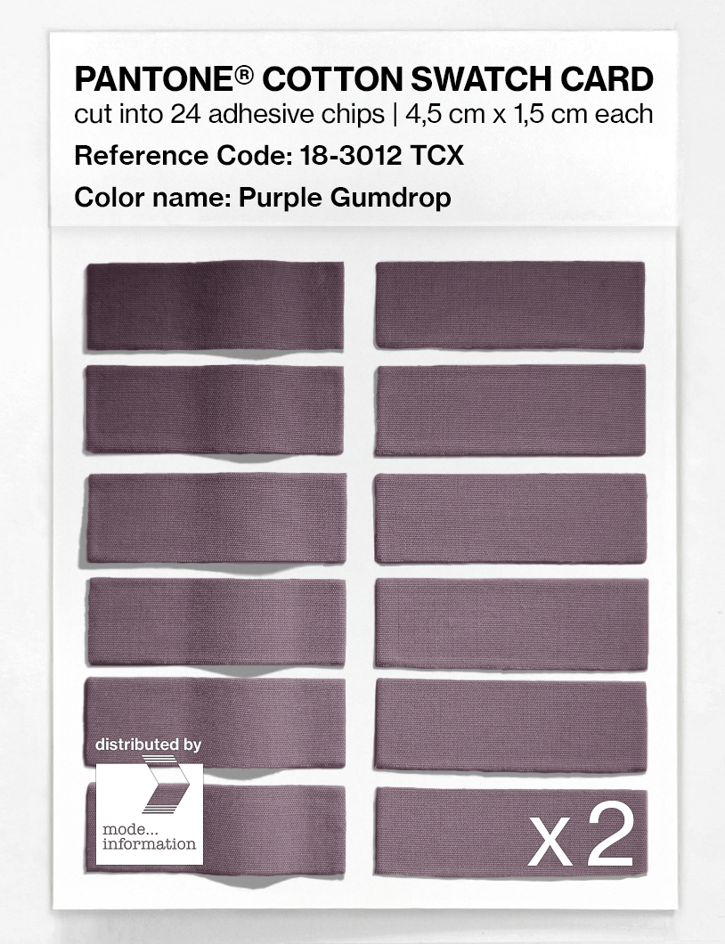 Artikelbild 6 des Artikels “PANTONE® COTTON SWATCH CARD 18-3012 TCX Purple Gumdrop “