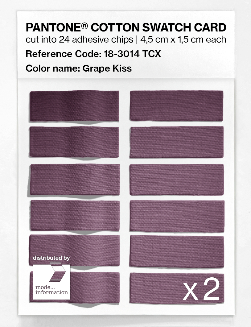 Artikelbild 6 des Artikels “PANTONE® COTTON SWATCH CARD 18-3014 TCX Grape Kiss “