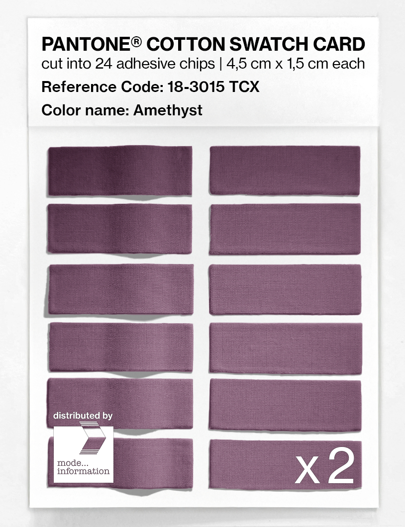 Artikelbild 6 des Artikels “PANTONE® COTTON SWATCH CARD 18-3015 TCX Amethyst “