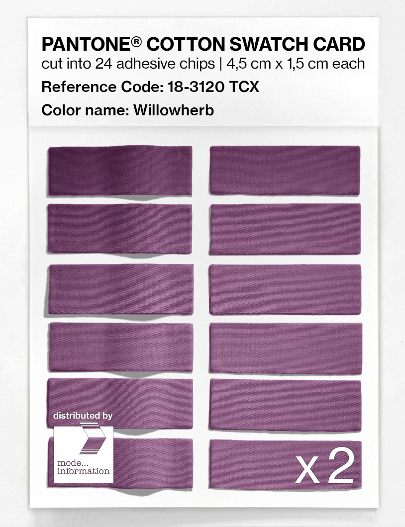 Artikelbild 6 des Artikels “PANTONE® COTTON SWATCH CARD 18-3120 TCX Willowherb “