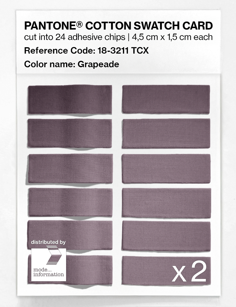Product image 6 of the product “PANTONE® COTTON SWATCH CARD 18-3211 TCX Grapeade ”