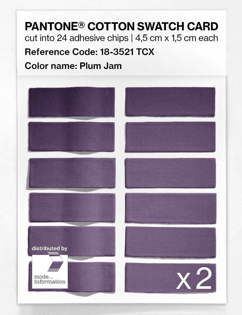 Artikelbild 6 des Artikels “PANTONE® COTTON SWATCH CARD 18-3521 TCX Plum Jam “