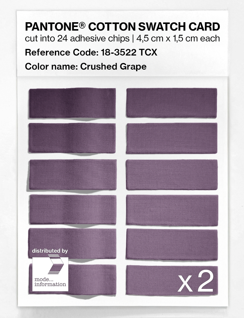 Artikelbild 6 des Artikels “PANTONE® COTTON SWATCH CARD 18-3522 TCX Crushed Grape “