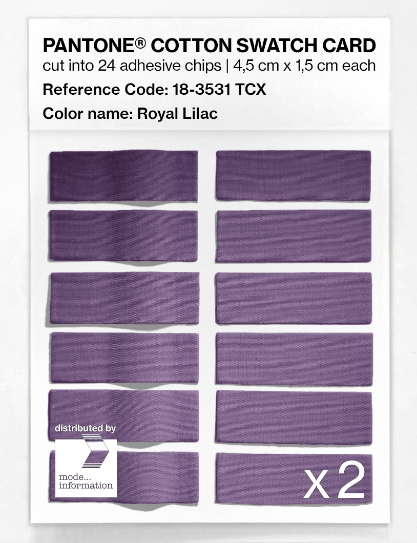 Artikelbild 6 des Artikels “PANTONE® COTTON SWATCH CARD 18-3531 TCX Royal Lilac “