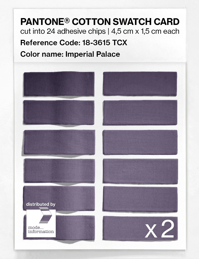 Artikelbild 6 des Artikels “PANTONE® COTTON SWATCH CARD 18-3615 TCX Imperial Palace “