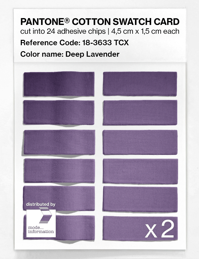 Artikelbild 6 des Artikels “PANTONE® COTTON SWATCH CARD 18-3633 TCX Deep Lavender “