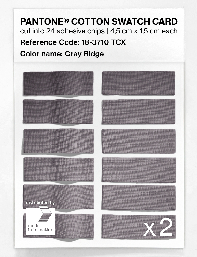 Artikelbild 6 des Artikels “PANTONE® COTTON SWATCH CARD 18-3710 TCX Gray Ridge “