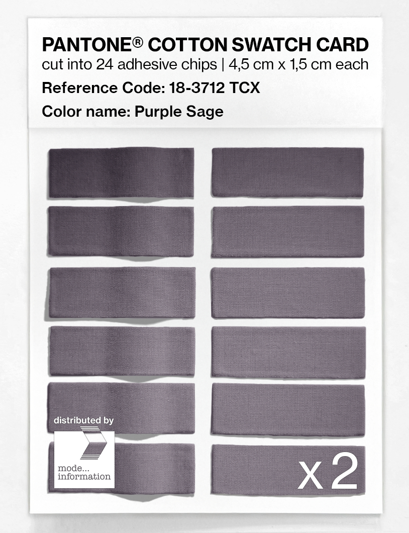 Artikelbild 6 des Artikels “PANTONE® COTTON SWATCH CARD 18-3712 TCX Purple Sage “