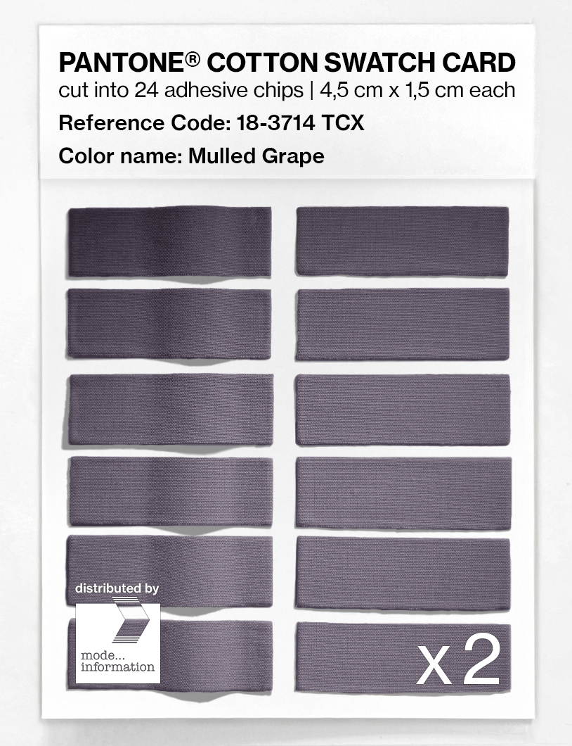 Artikelbild 6 des Artikels “PANTONE® COTTON SWATCH CARD 18-3714 TCX Mulled Grape “