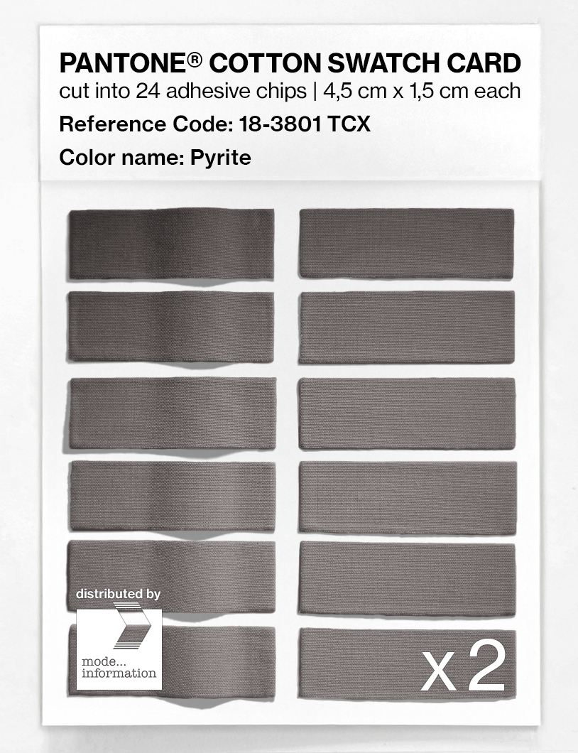 Artikelbild 6 des Artikels “PANTONE® COTTON SWATCH CARD 18-3801 TCX Pyrite “