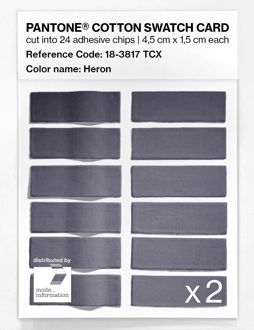 Artikelbild 6 des Artikels “PANTONE® COTTON SWATCH CARD 18-3817 TCX Heron “
