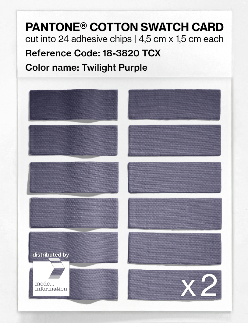 Artikelbild 6 des Artikels “PANTONE® COTTON SWATCH CARD 18-3820 TCX Twilight Purple “