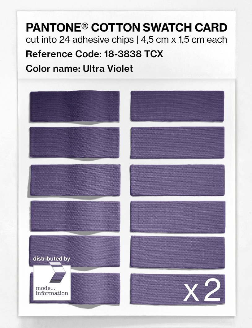 Artikelbild 6 des Artikels “PANTONE® COTTON SWATCH CARD 18-3838 TCX Ultra Violet “