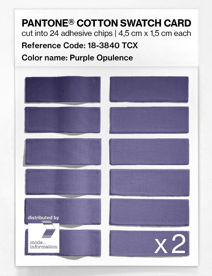 Artikelbild 6 des Artikels “PANTONE® COTTON SWATCH CARD 18-3840 TCX Purple Opulence “