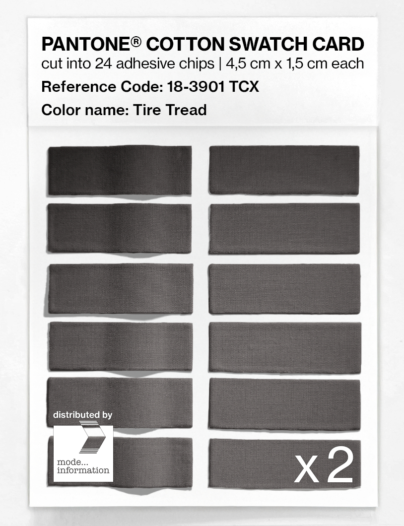 Artikelbild 6 des Artikels “PANTONE® COTTON SWATCH CARD 18-3901 TCX Tire Tread “
