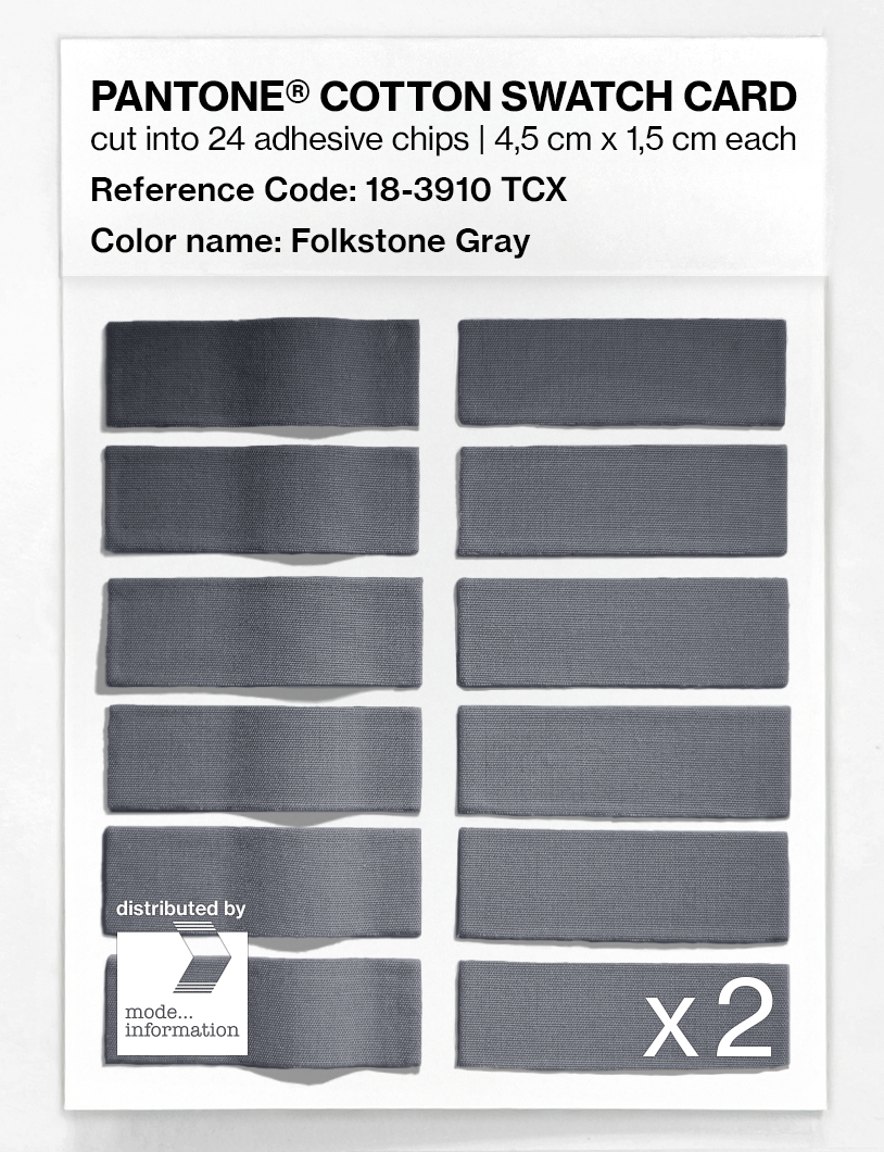Artikelbild 6 des Artikels “PANTONE® COTTON SWATCH CARD 18-3910 TCX Folkstone Gray “