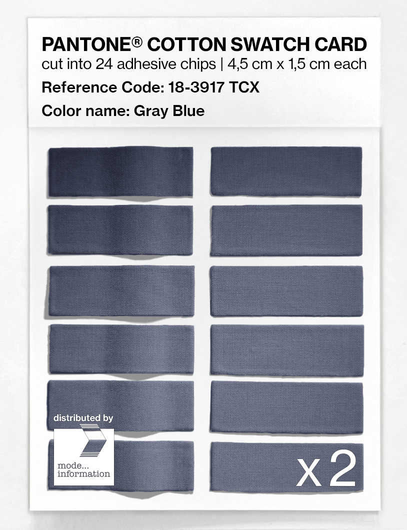 Artikelbild 6 des Artikels “PANTONE® COTTON SWATCH CARD 18-3917 TCX Gray Blue “