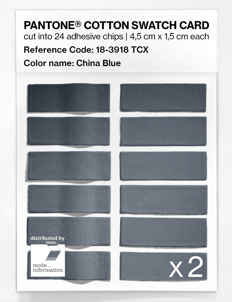 Artikelbild 6 des Artikels “PANTONE® COTTON SWATCH CARD 18-3918 TCX China Blue “