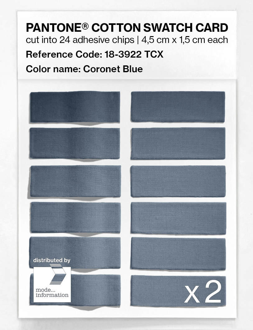Artikelbild 6 des Artikels “PANTONE® COTTON SWATCH CARD 18-3922 TCX Coronet Blue “