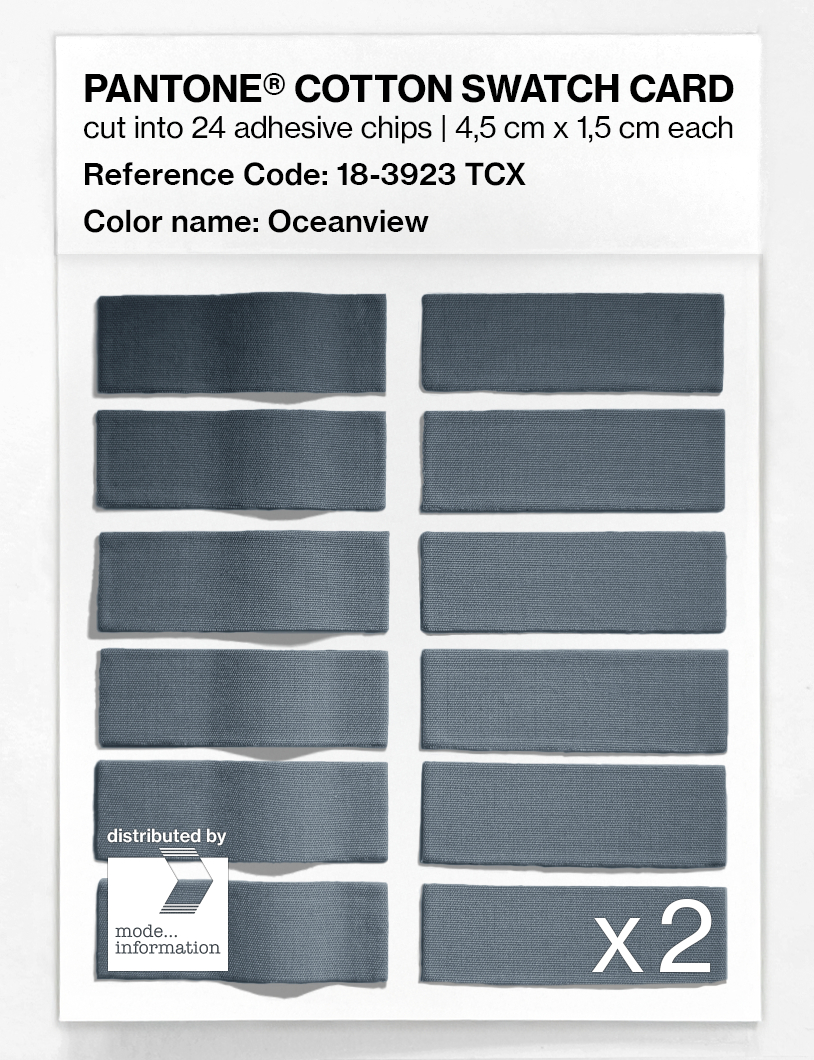 Artikelbild 6 des Artikels “PANTONE® COTTON SWATCH CARD 18-3923 TCX Oceanview “