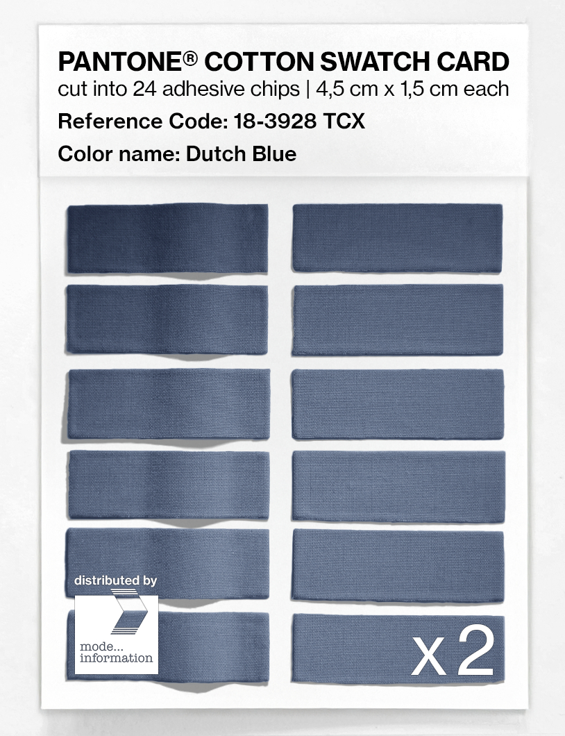Artikelbild 6 des Artikels “PANTONE® COTTON SWATCH CARD 18-3928 TCX Dutch Blue “
