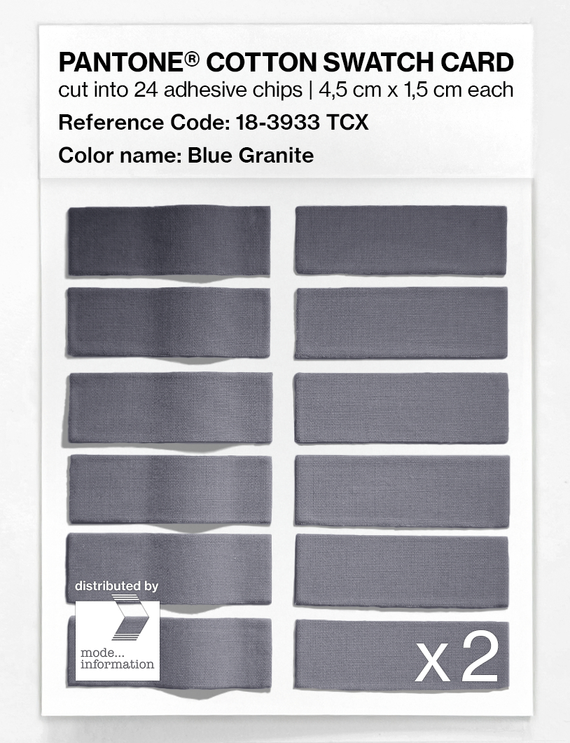 Artikelbild 6 des Artikels “PANTONE® COTTON SWATCH CARD 18-3933 TCX Blue Granite “