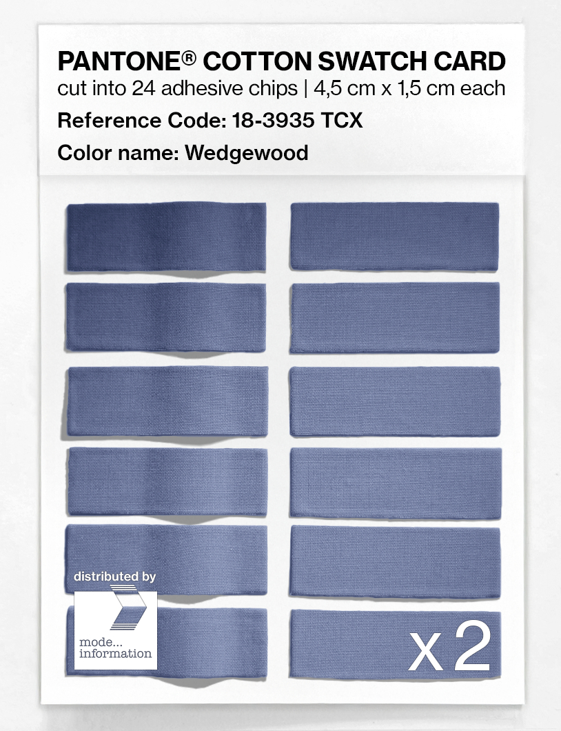 Artikelbild 6 des Artikels “PANTONE® COTTON SWATCH CARD 18-3935 TCX Wedgewood “