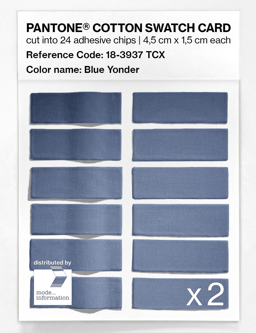 Product image 6 of the product “PANTONE® COTTON SWATCH CARD 18-3937 TCX Blue Yonder ”