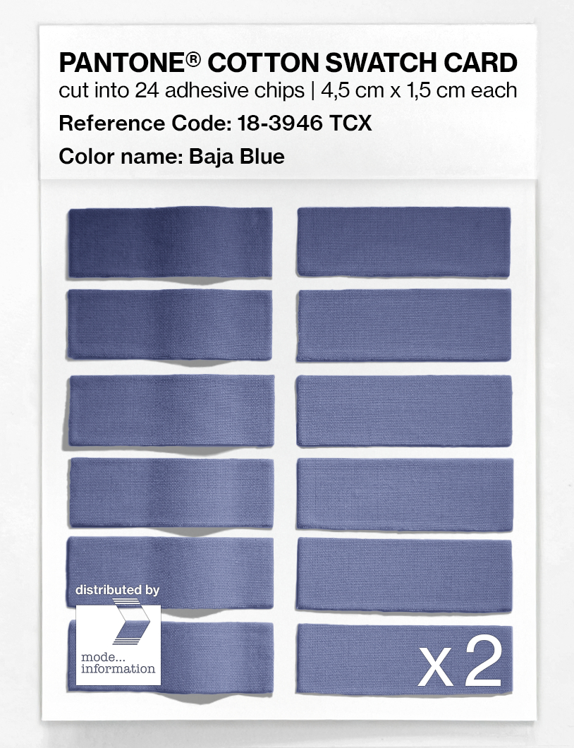 Artikelbild 6 des Artikels “PANTONE® COTTON SWATCH CARD 18-3946 TCX Baja Blue “