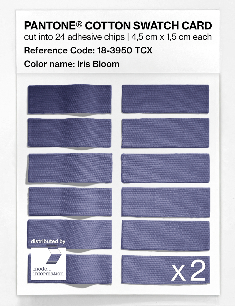 Artikelbild 6 des Artikels “PANTONE® COTTON SWATCH CARD 18-3950 TCX Iris Bloom “