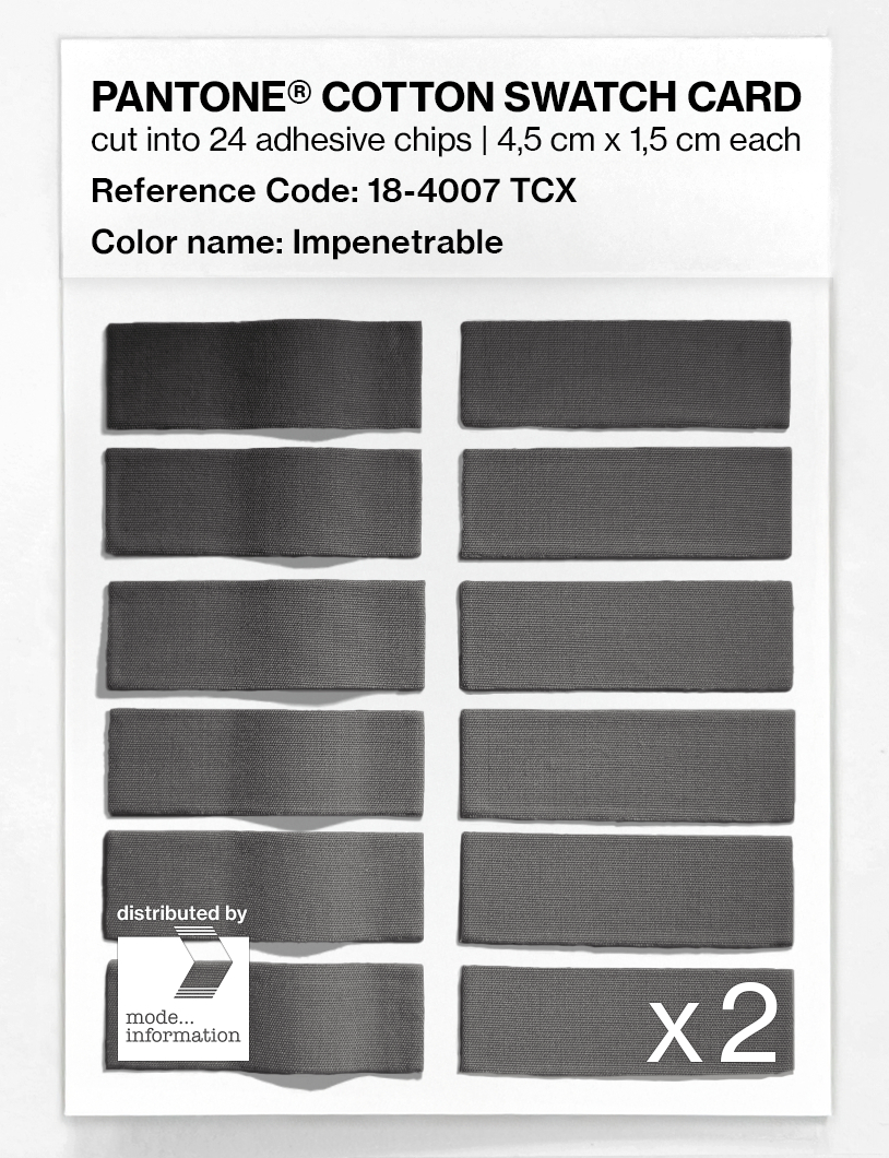 Artikelbild 6 des Artikels “PANTONE® COTTON SWATCH CARD 18-4007 TCX Impenetrable “