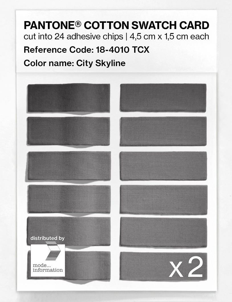 Artikelbild 6 des Artikels “PANTONE® COTTON SWATCH CARD 18-4010 TCX City Skyline “