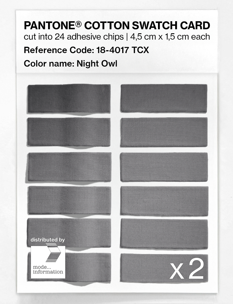 Artikelbild 6 des Artikels “PANTONE® COTTON SWATCH CARD 18-4017 TCX Night Owl “
