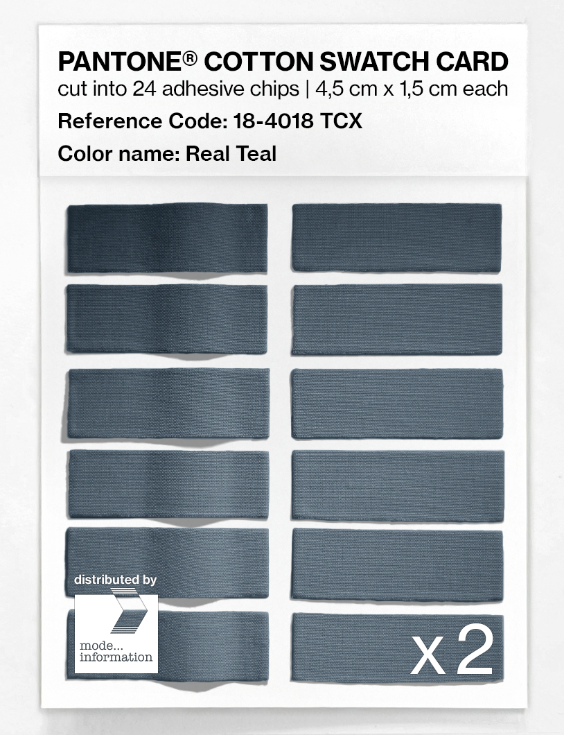 Artikelbild 6 des Artikels “PANTONE® COTTON SWATCH CARD 18-4018 TCX Real Teal “