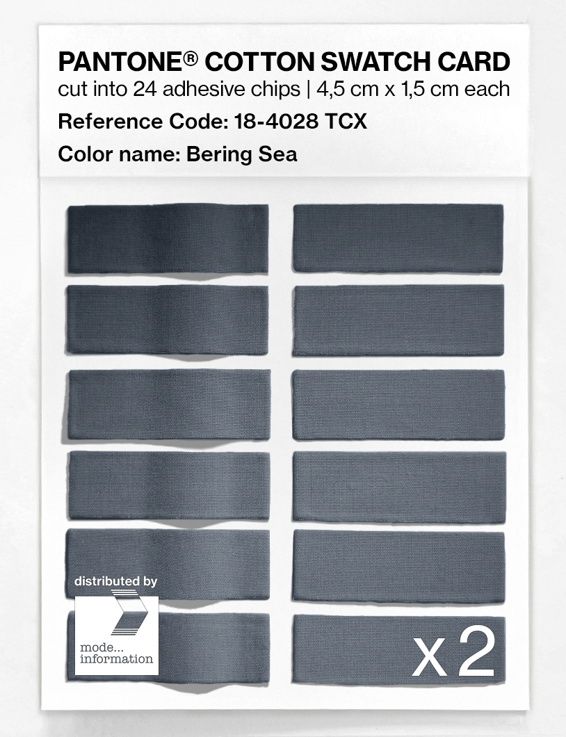 Artikelbild 6 des Artikels “PANTONE® COTTON SWATCH CARD 18-4028 TCX Bering Sea “
