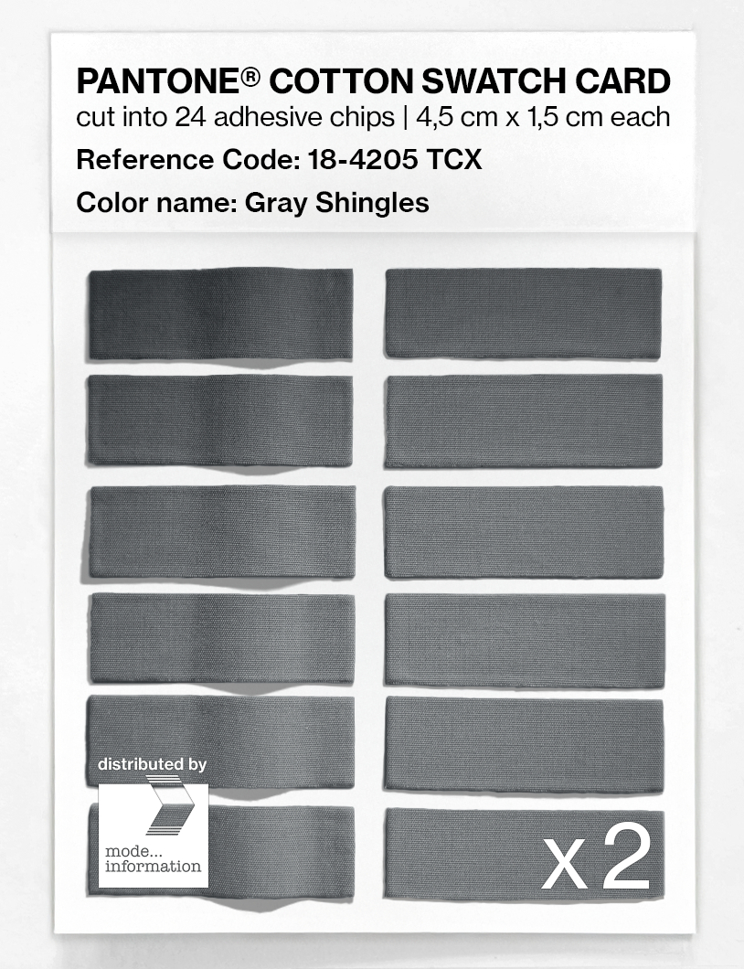 Artikelbild 6 des Artikels “PANTONE® COTTON SWATCH CARD 18-4205 TCX Gray Shingles “