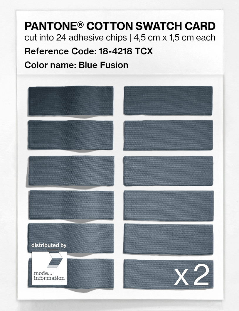 Artikelbild 6 des Artikels “PANTONE® COTTON SWATCH CARD 18-4218 TCX Blue Fusion “
