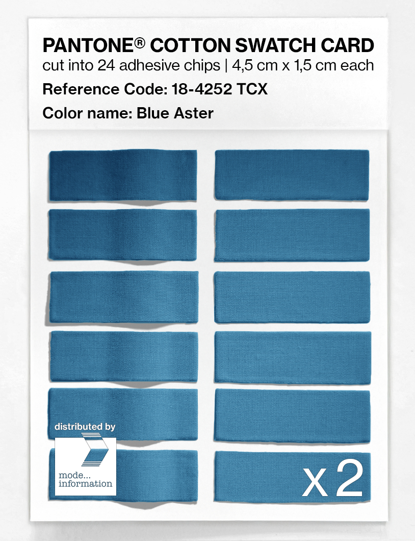 Artikelbild 6 des Artikels “PANTONE® COTTON SWATCH CARD 18-4252 TCX Blue Aster “
