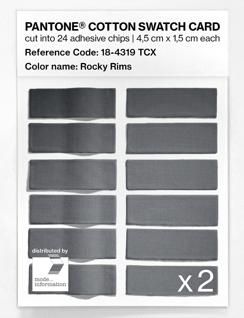Artikelbild 6 des Artikels “PANTONE® COTTON SWATCH CARD 18-4319 TCX Rocky Rims “