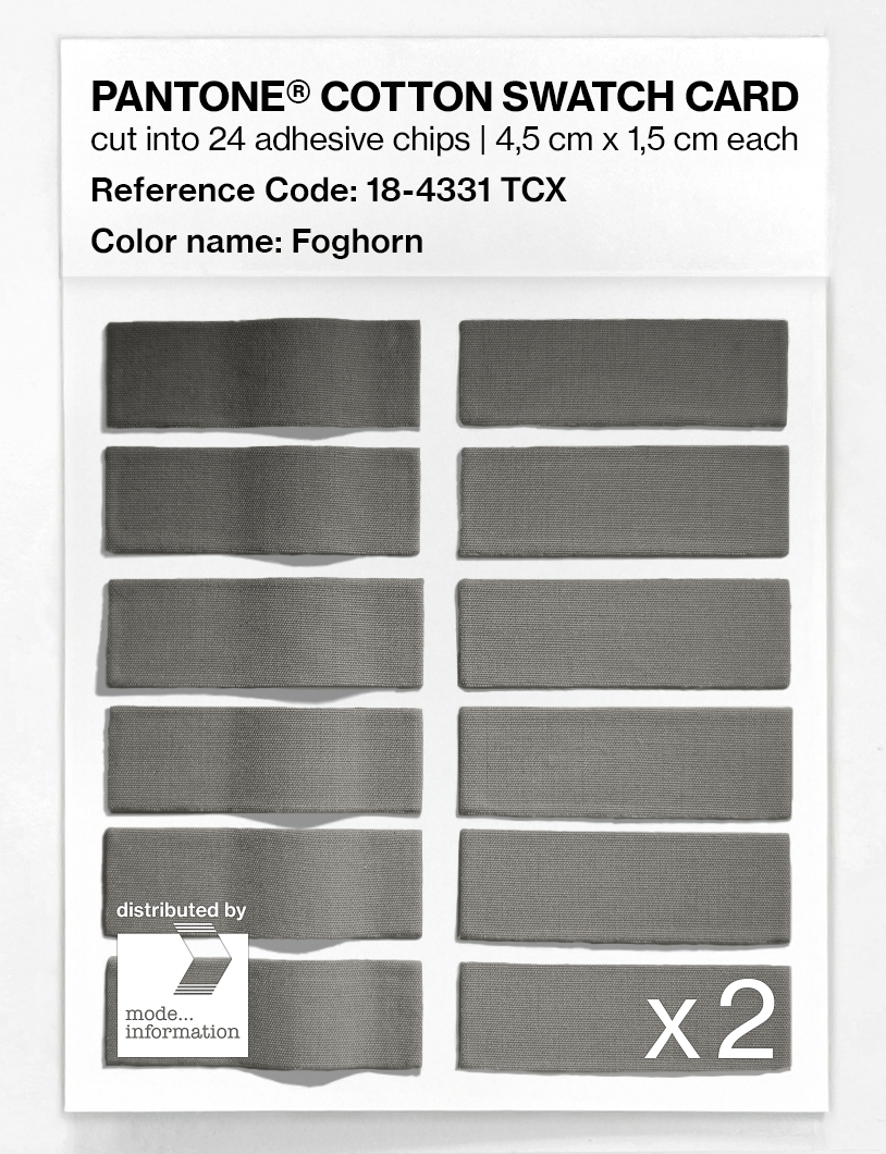 Artikelbild 6 des Artikels “PANTONE® COTTON SWATCH CARD 18-4331 TCX Foghorn “