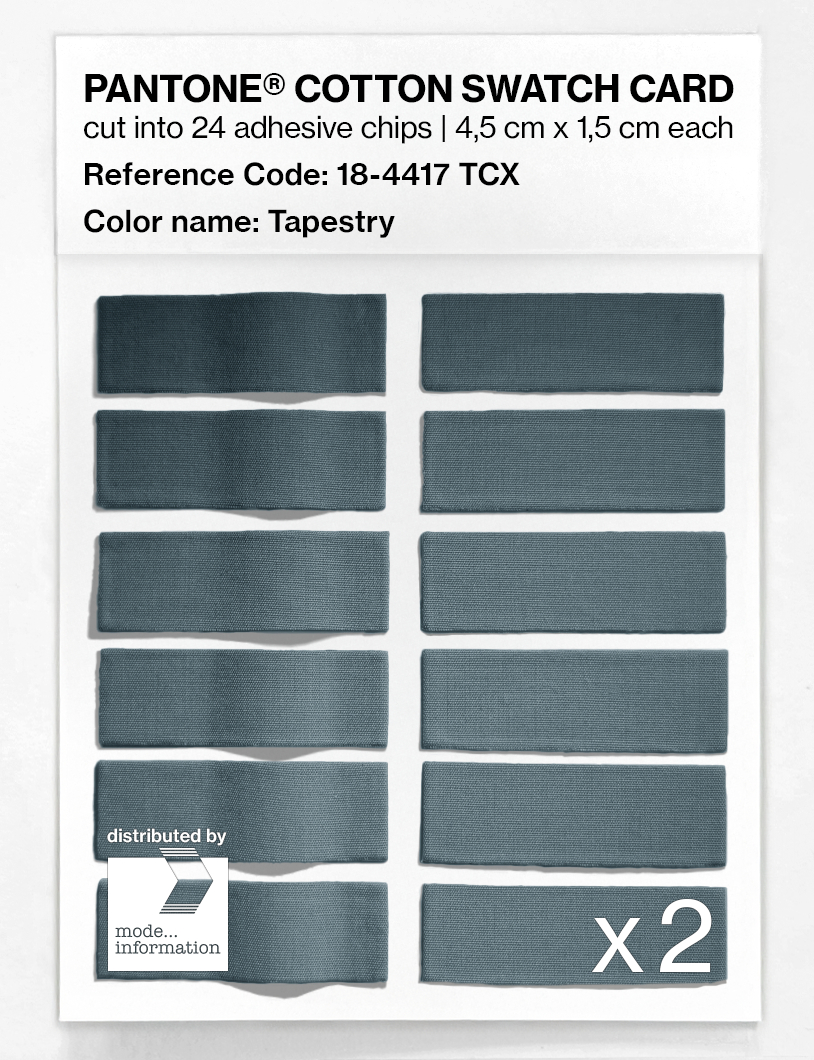 Artikelbild 6 des Artikels “PANTONE® COTTON SWATCH CARD 18-4417 TCX Tapestry “