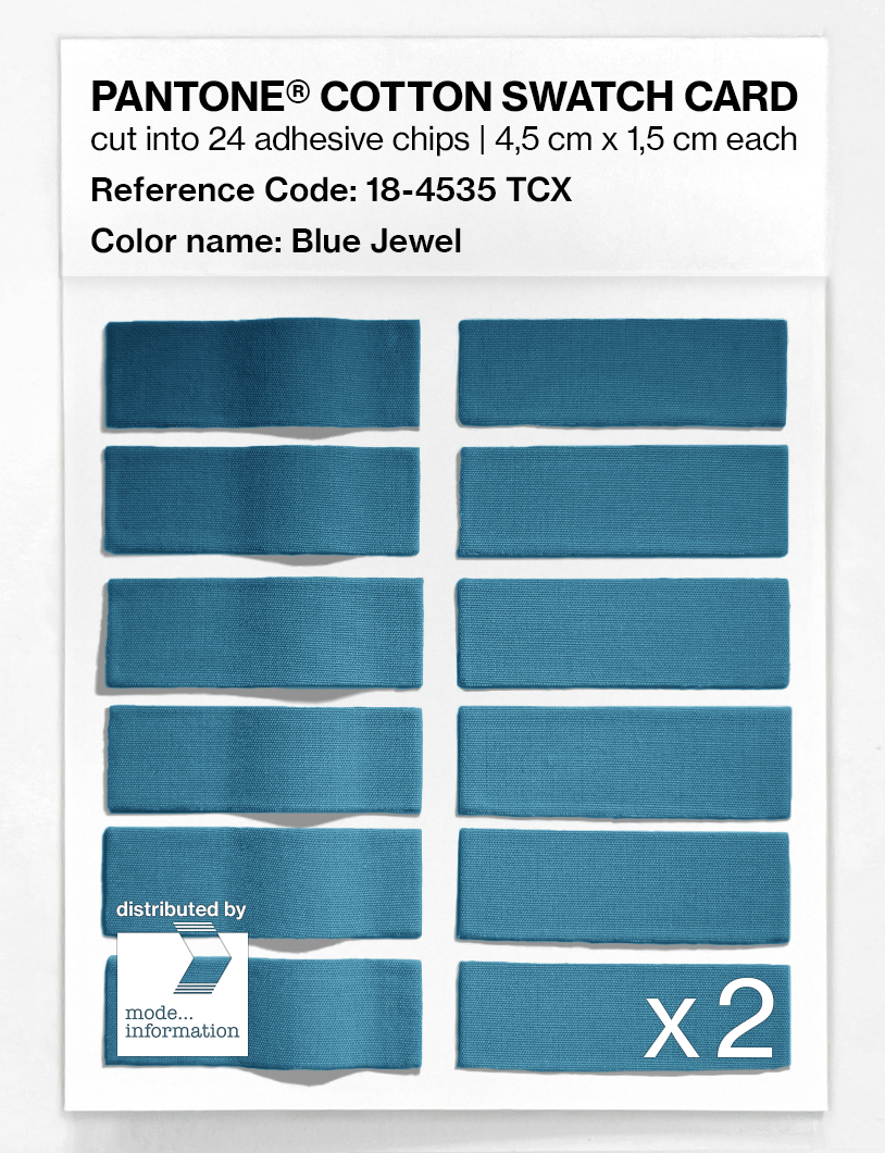 Artikelbild 6 des Artikels “PANTONE® COTTON SWATCH CARD 18-4535 TCX Blue Jewel “