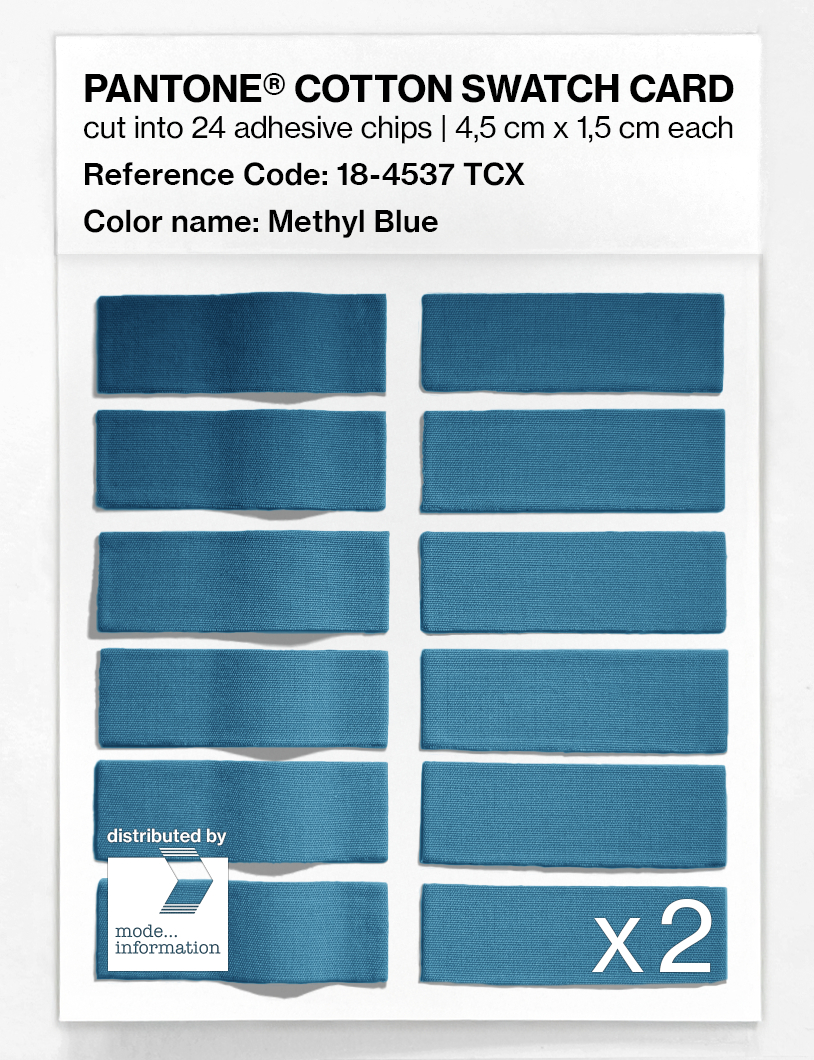 Artikelbild 6 des Artikels “PANTONE® COTTON SWATCH CARD 18-4537 TCX Methyl Blue “
