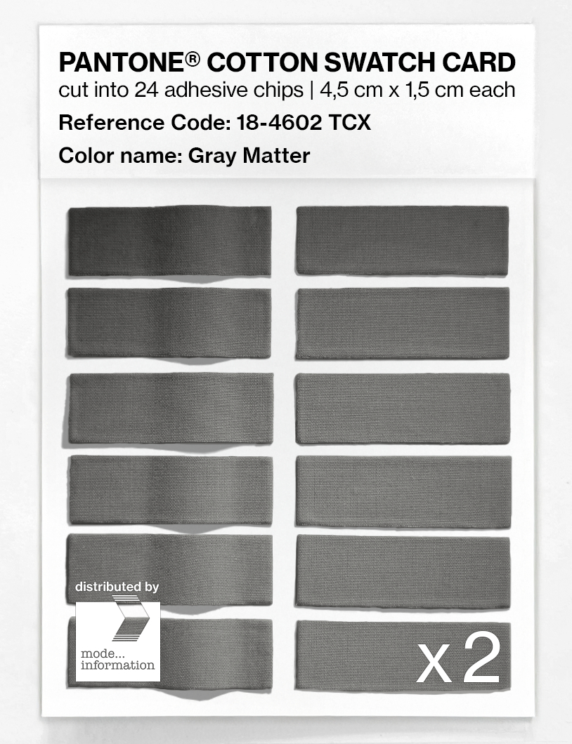 Artikelbild 6 des Artikels “PANTONE® COTTON SWATCH CARD 18-4602 TCX Gray Matter “
