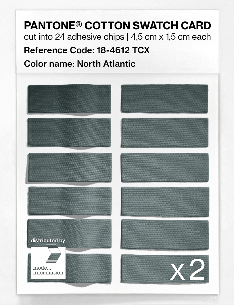 Artikelbild 6 des Artikels “PANTONE® COTTON SWATCH CARD 18-4612 TCX North Atlantic “