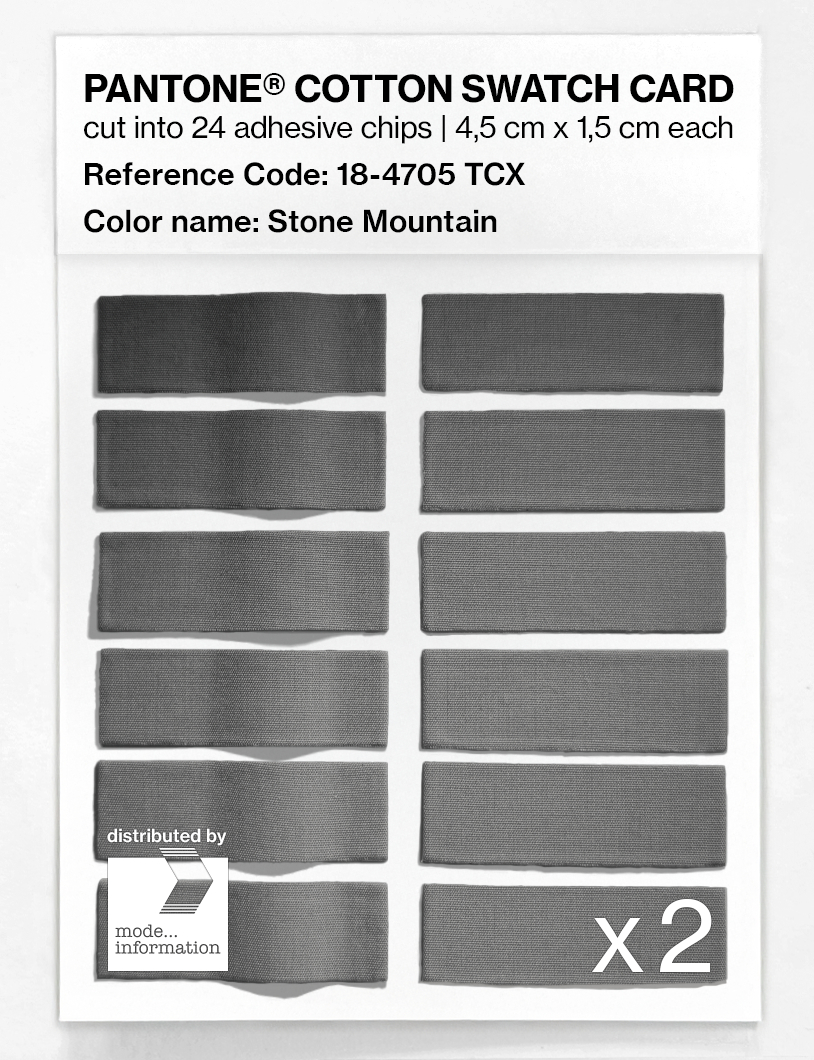 Artikelbild 6 des Artikels “PANTONE® COTTON SWATCH CARD 18-4705 TCX Stone Mountain “