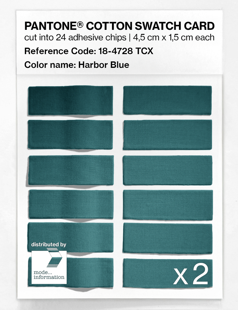 Artikelbild 6 des Artikels “PANTONE® COTTON SWATCH CARD 18-4728 TCX Harbor Blue “