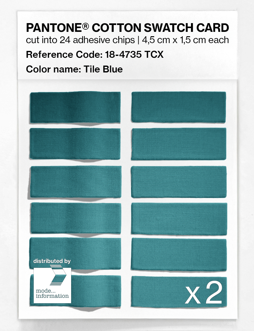 Artikelbild 6 des Artikels “PANTONE® COTTON SWATCH CARD 18-4735 TCX Tile Blue “